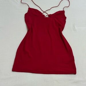 SHEIN Red Strappy Dress